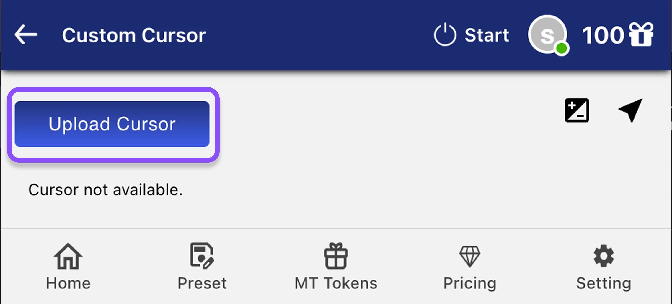 Step 2: Upload Your Custom Cursor Images